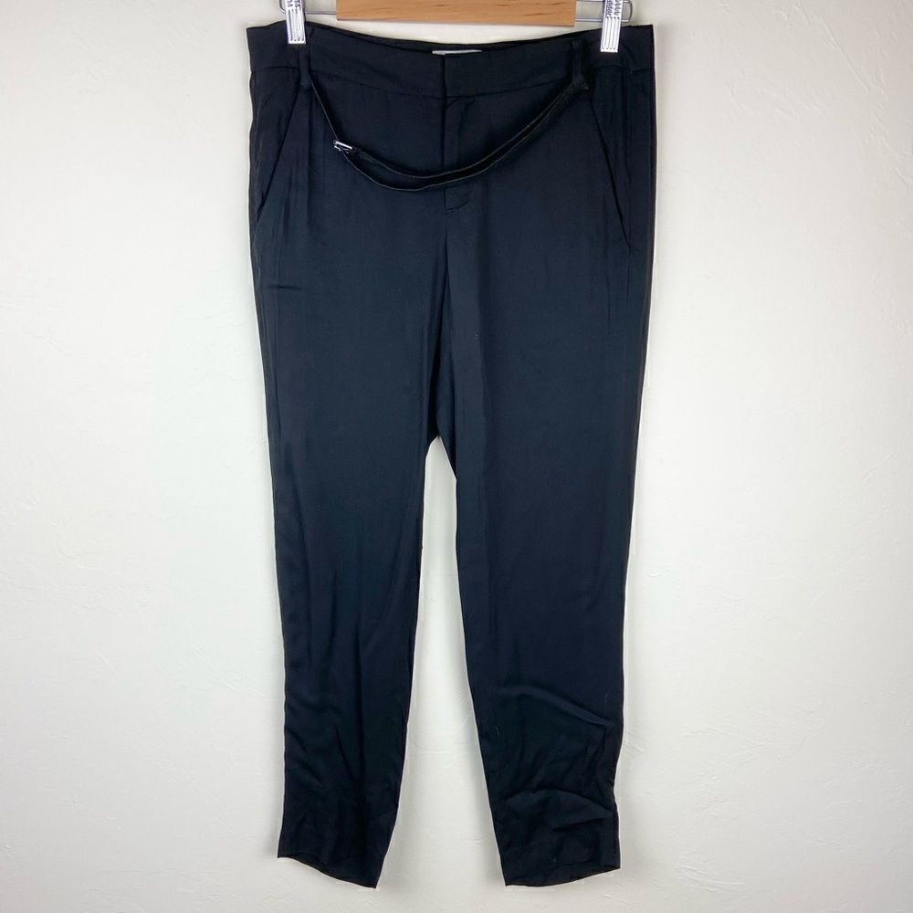 Helmut Lang Straight Leg Belted Pant - Black
